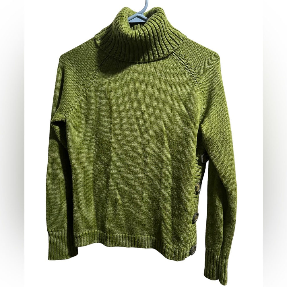 The Limited Olive Green Turtleneck Sweater